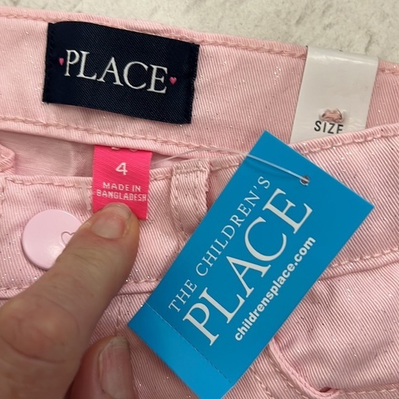 ☀️ The CHILDREN’S PLACE pink sparkle jeans 4 - Picture 3 of 5